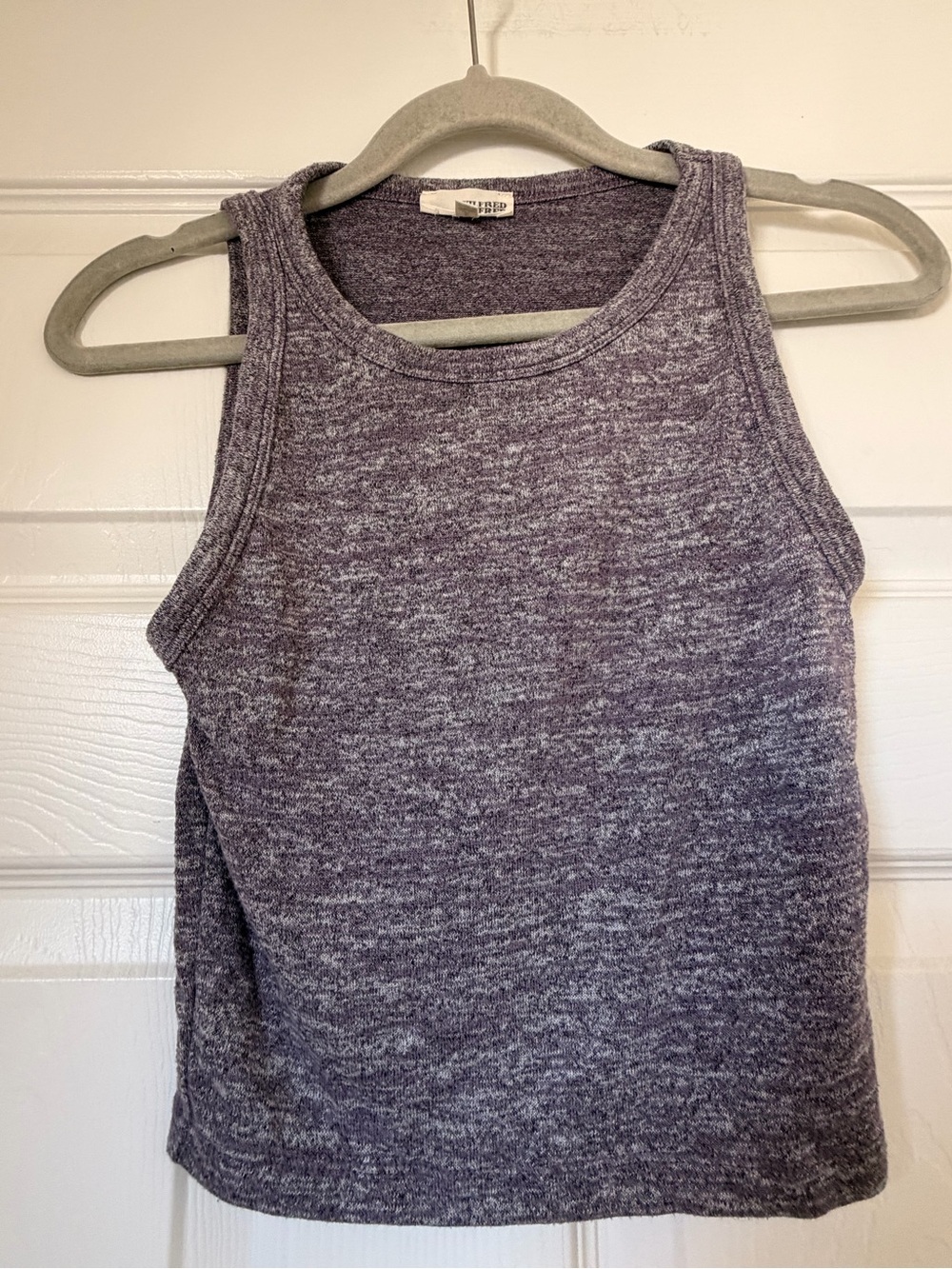 Aritzia Heathered Lavender Sleeveless Knit Tank